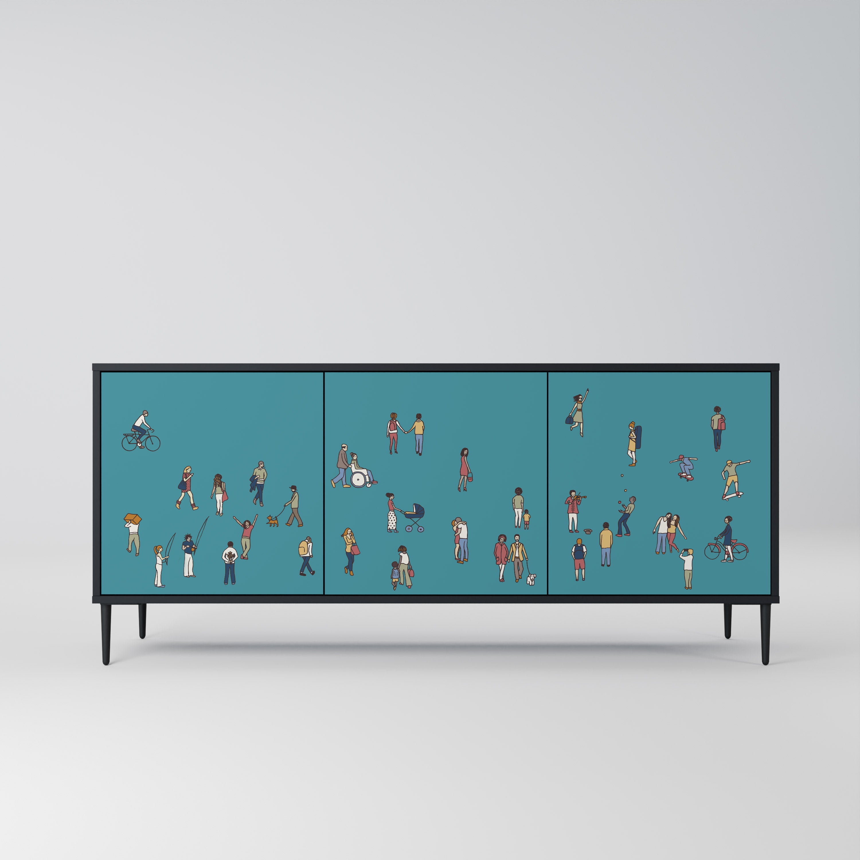 COLLECTIVE STREAM 3-Door Sideboard
