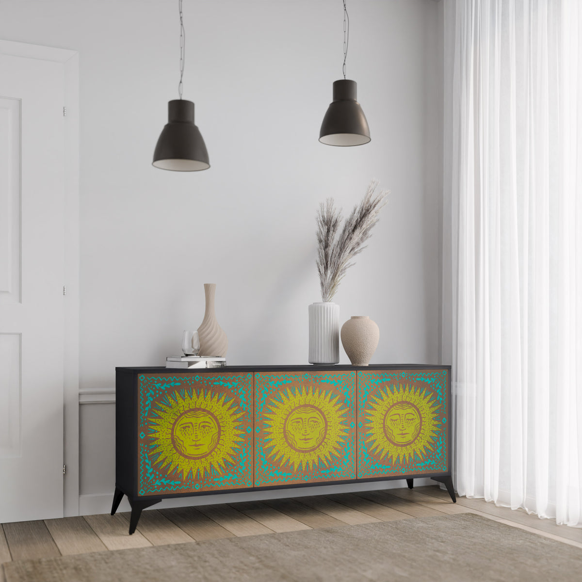 SUNSHINE EULOGY 3-Door Sideboard