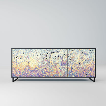 Credenza MOSAIC OF COLORS a 3 ante in finitura nera