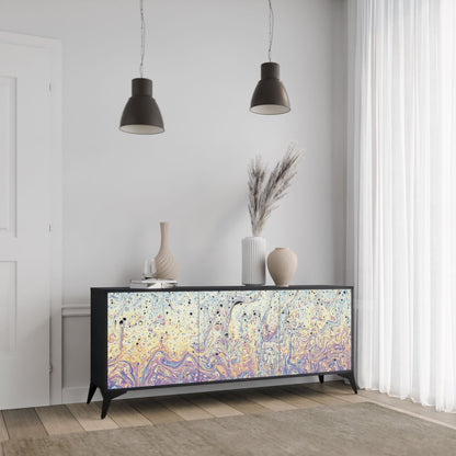 Credenza MOSAIC OF COLORS a 3 ante in finitura nera