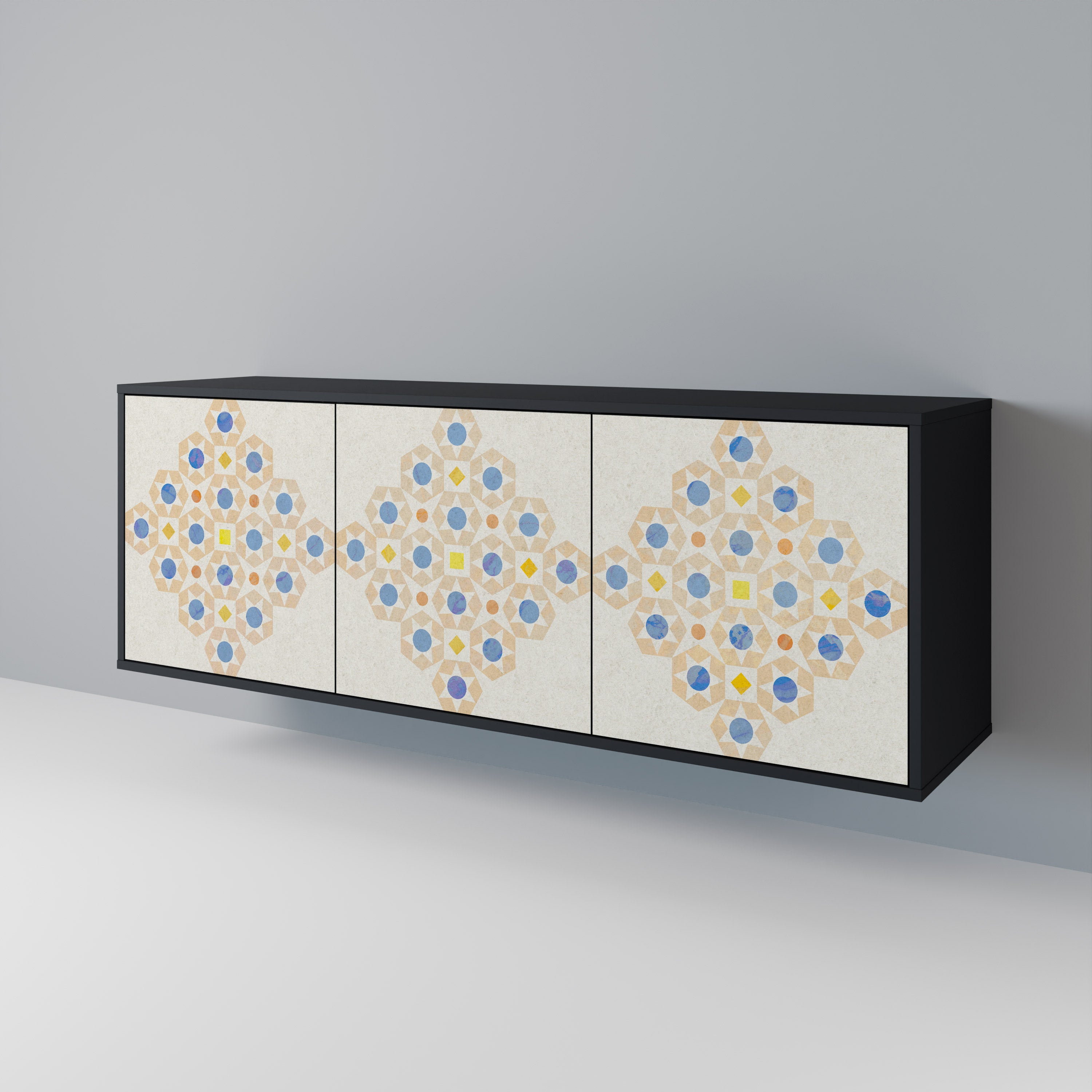 PATTERNED PRISM 3-Door Sideboard