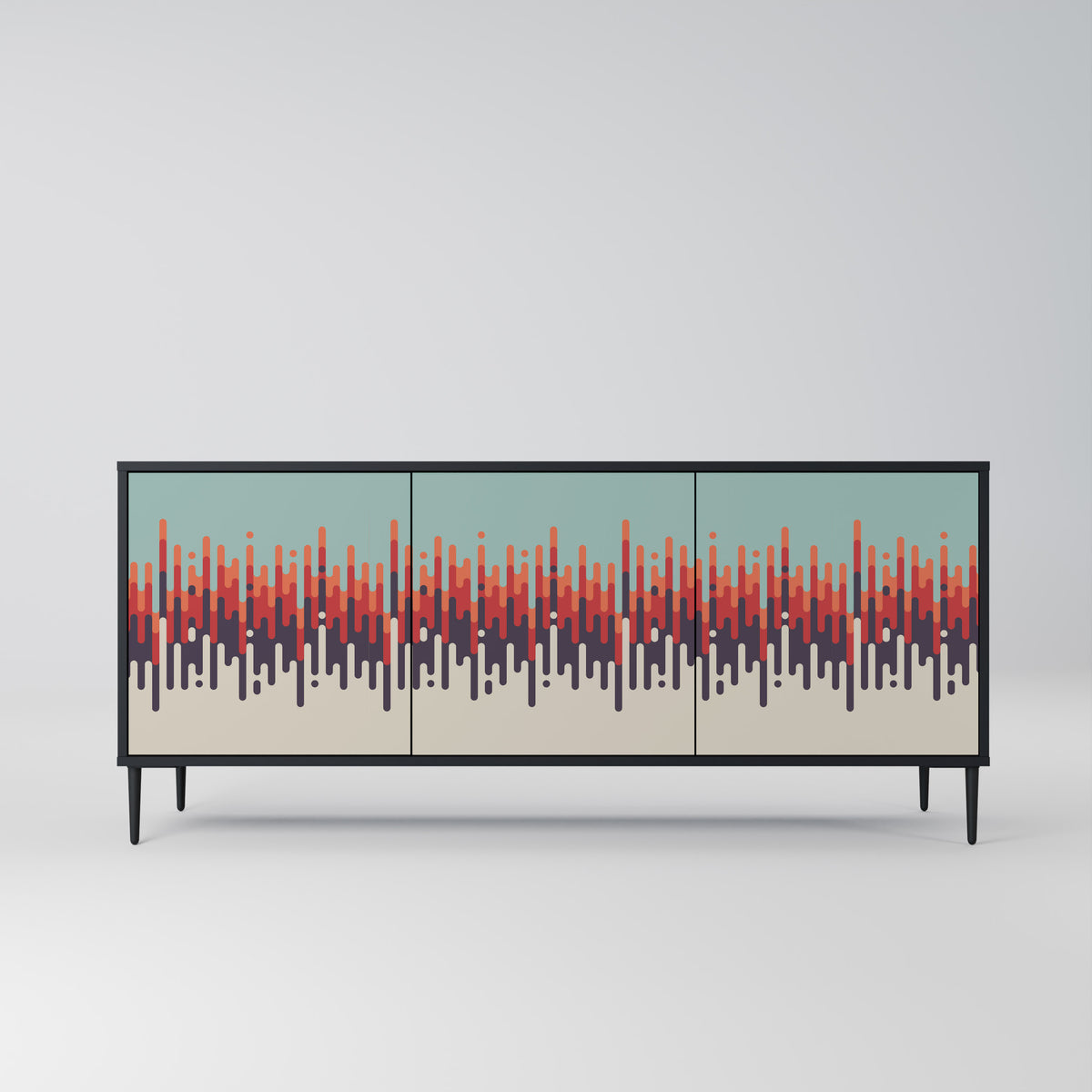 CHROMA CONTOURS 3-türiges Sideboard