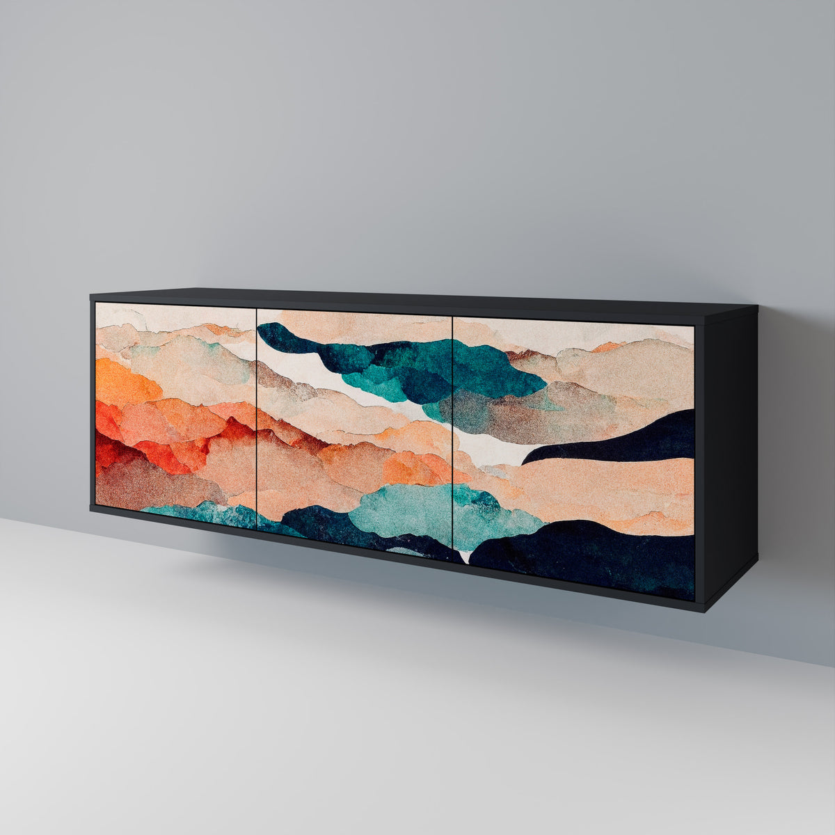 ABSTRACT LANDSCAPE Aparador de 3 Puertas