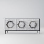 HEXAGONAL FIGURES 3-Door Sideboard