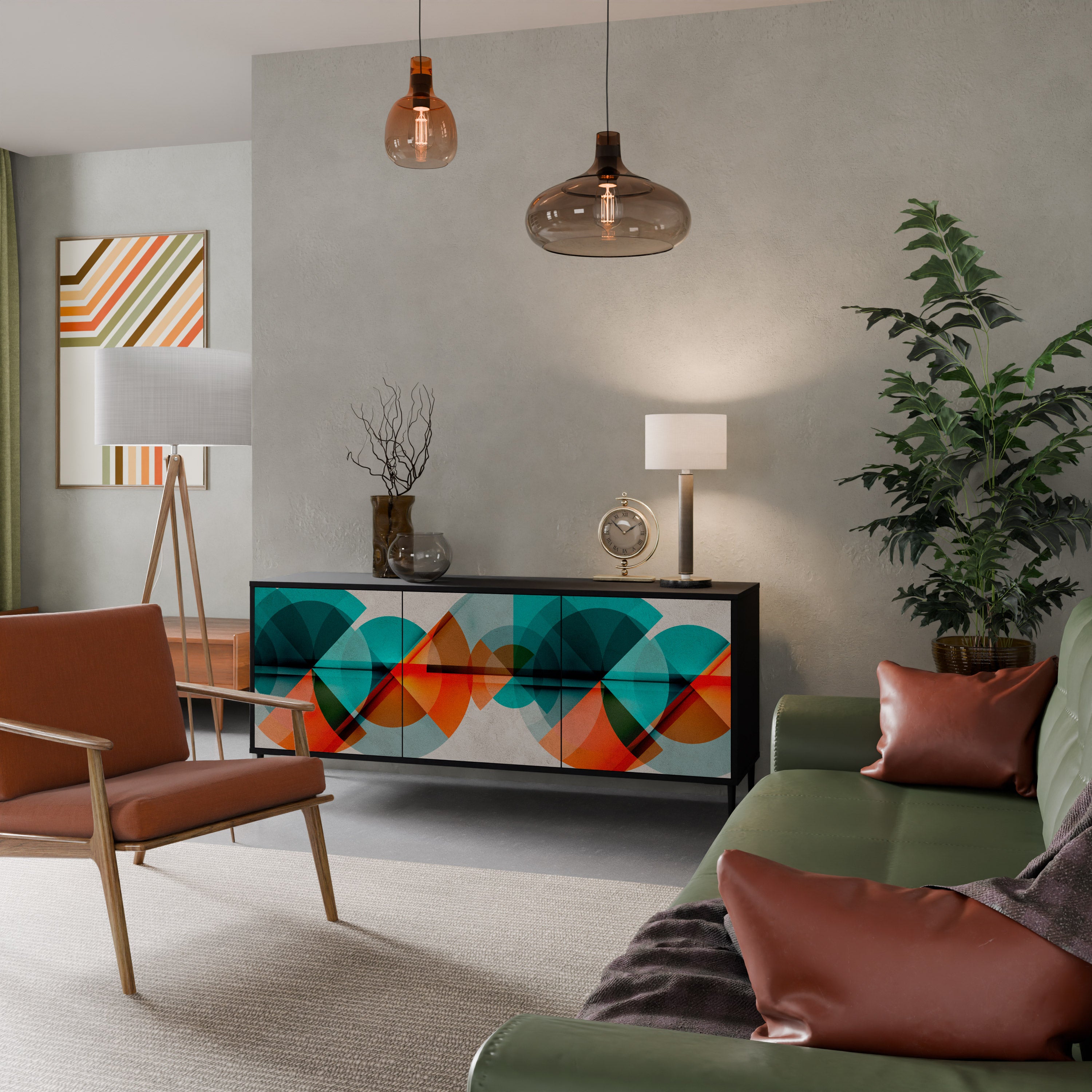 CIRCULAR RHAPSODY 3-Door Sideboard