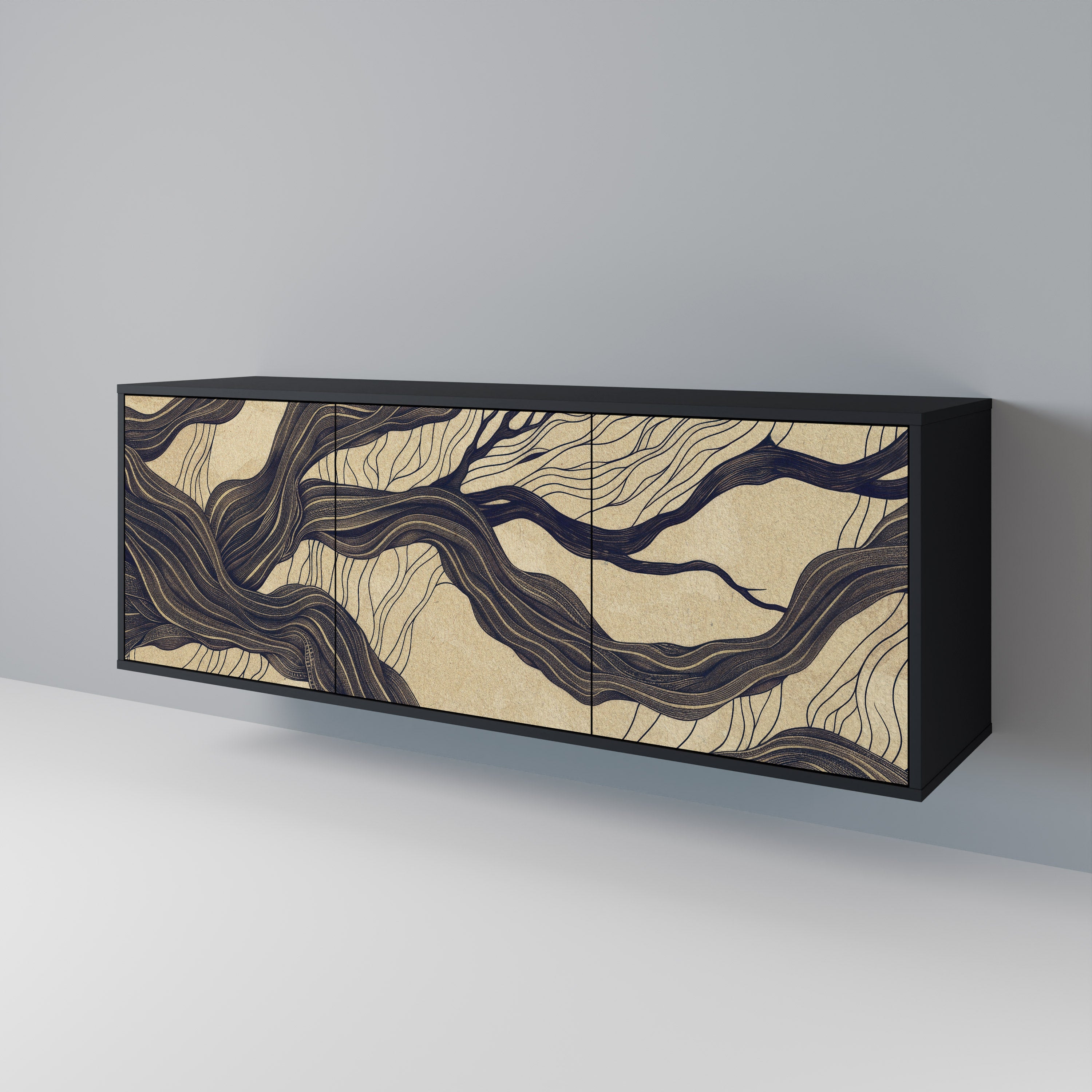 UNIFIED FRAGMENTS Aparador de 3 Puertas