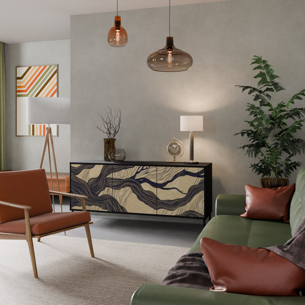 UNIFIED FRAGMENTS Skänk med tre dörrar