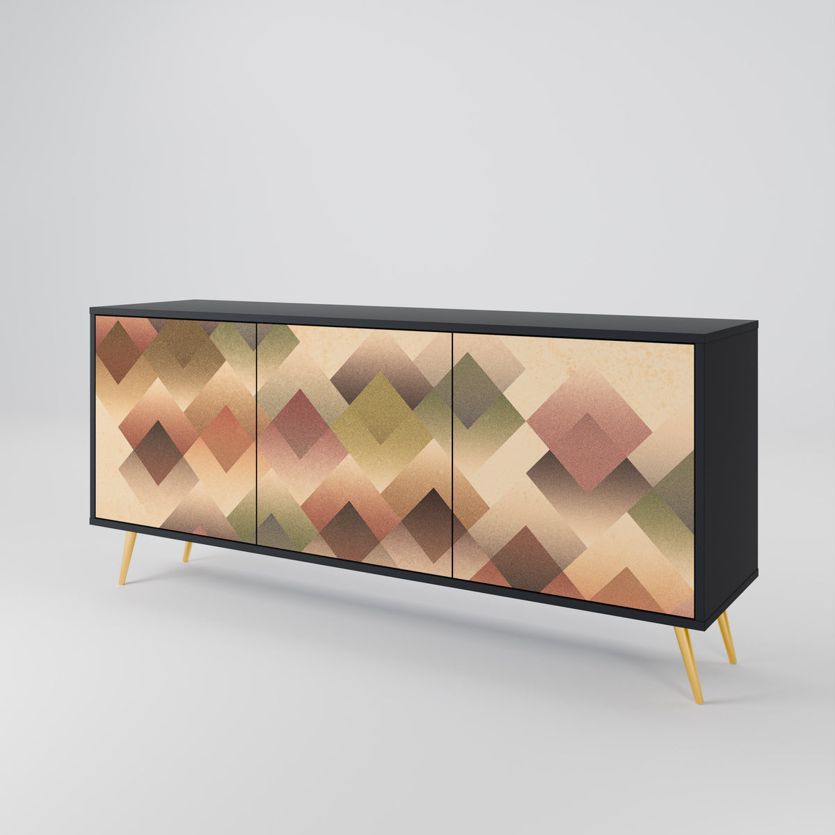 GEOMETRIC FUSION Aparador de 3 Puertas