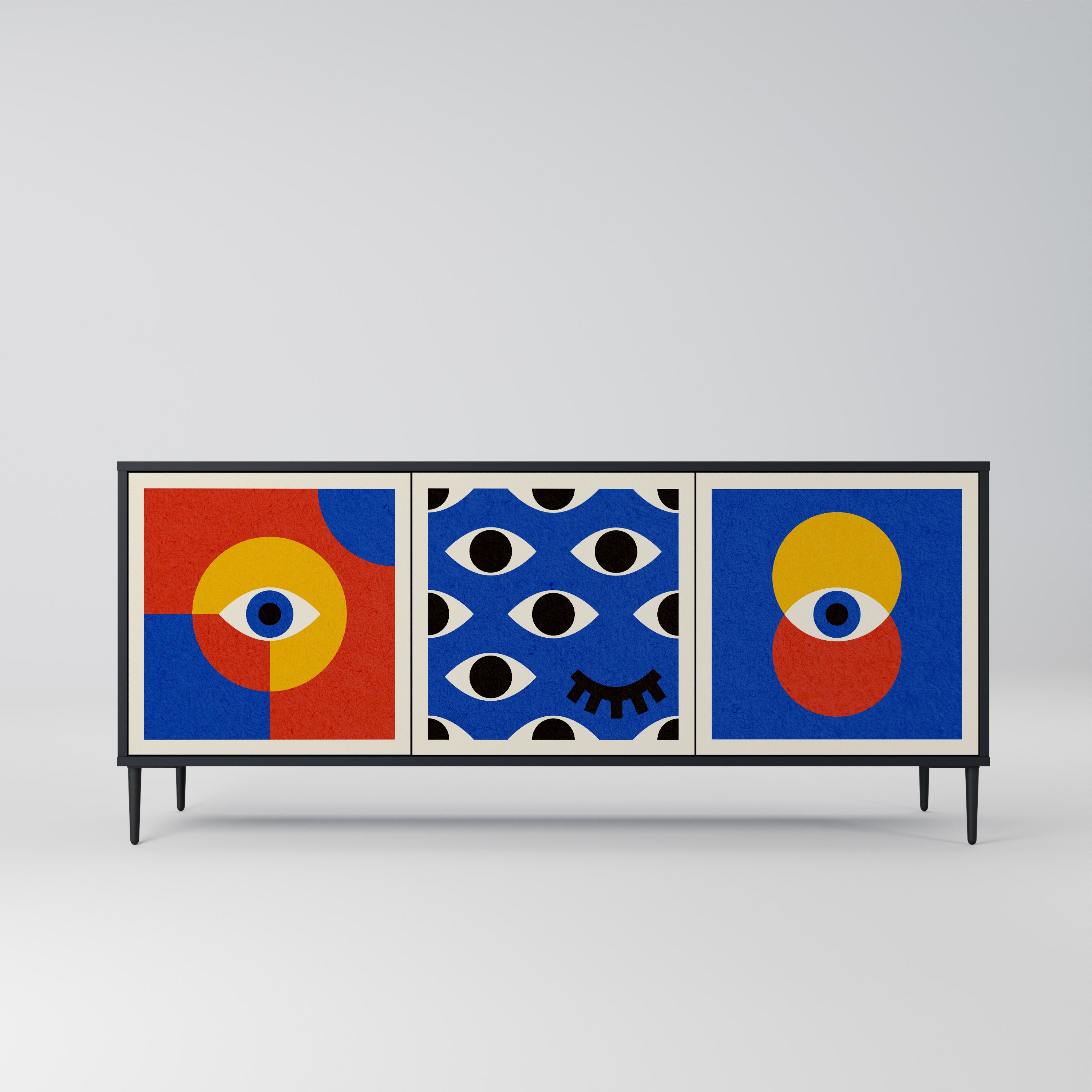 GEOMETRIC EYES 3-Door Sideboard