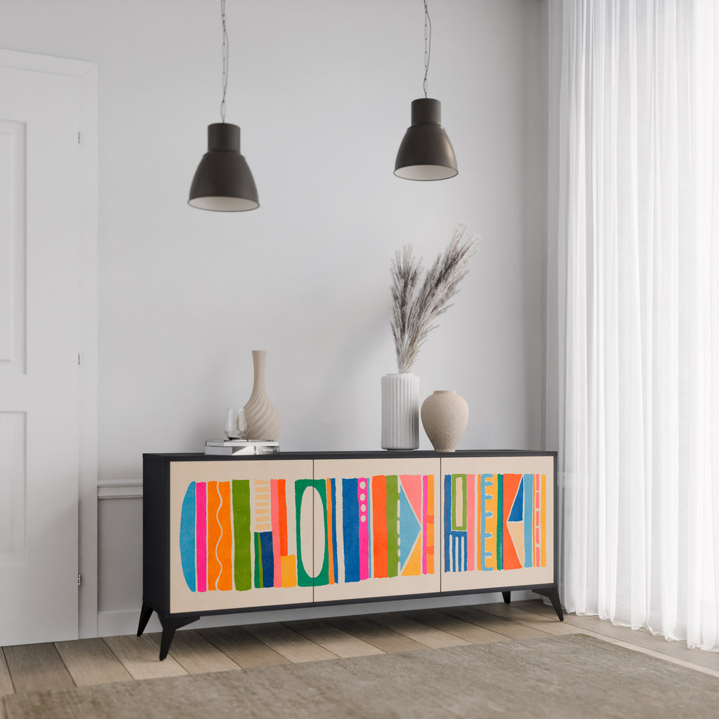 GEOMETRIC SHINE 3-Door Sideboard