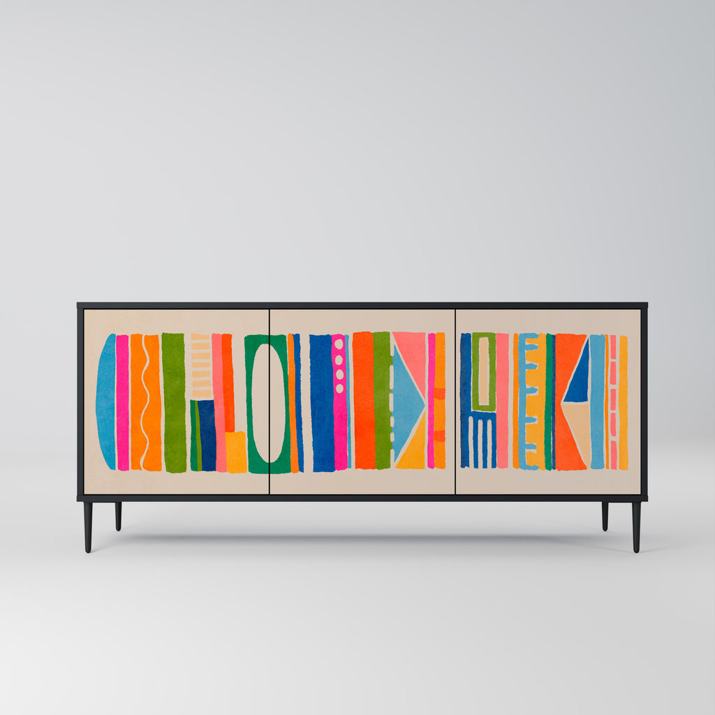 GEOMETRIC SHINE 3-Door Sideboard