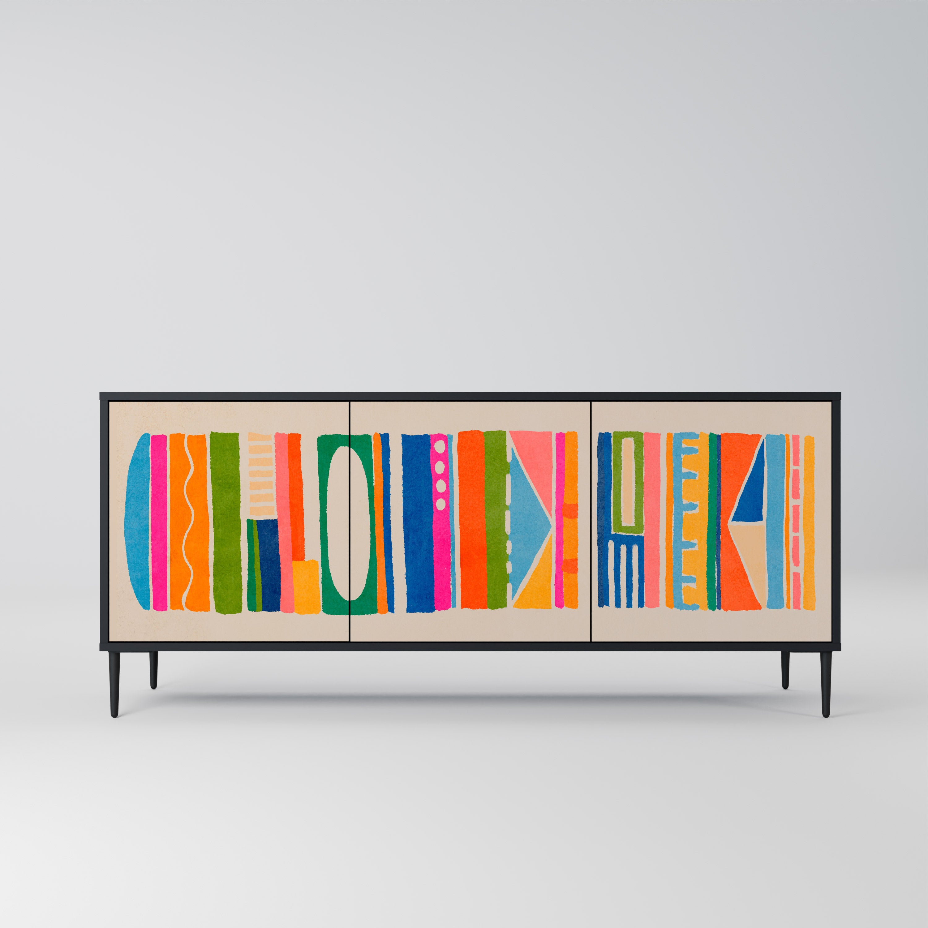 GEOMETRIC SHINE 3-Door Sideboard
