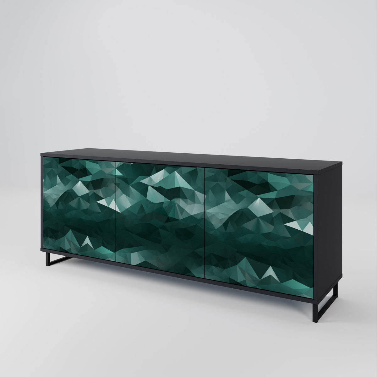 POLYGONAL FLOATING Aparador de 3 Puertas