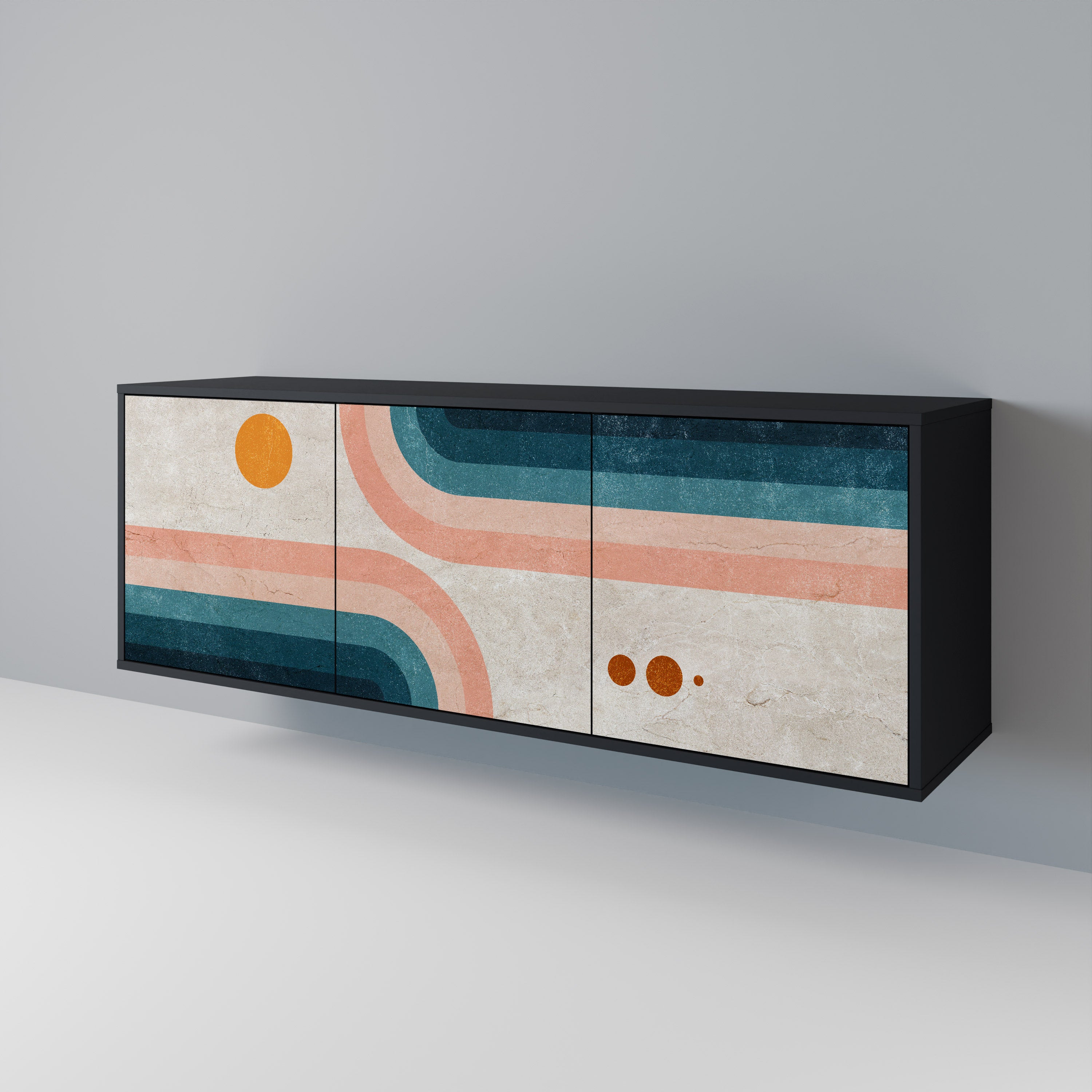 TWO HALVES Aparador de 3 Puertas