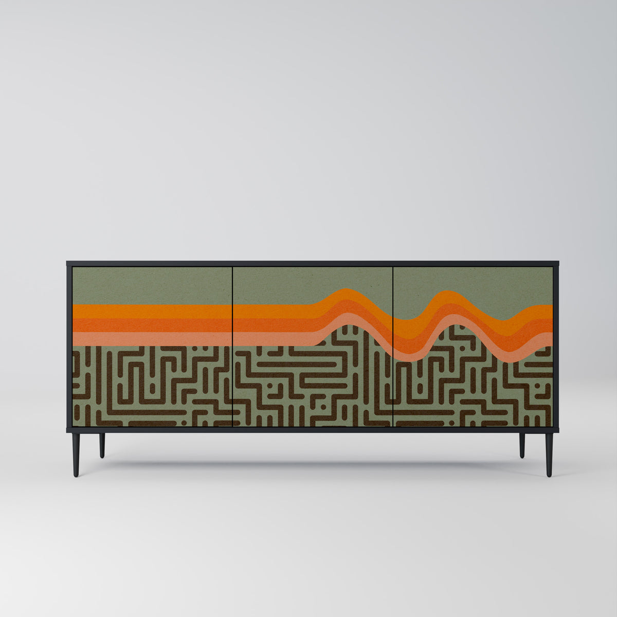 SIMPLE SOLUTIONS Aparador de 3 Puertas