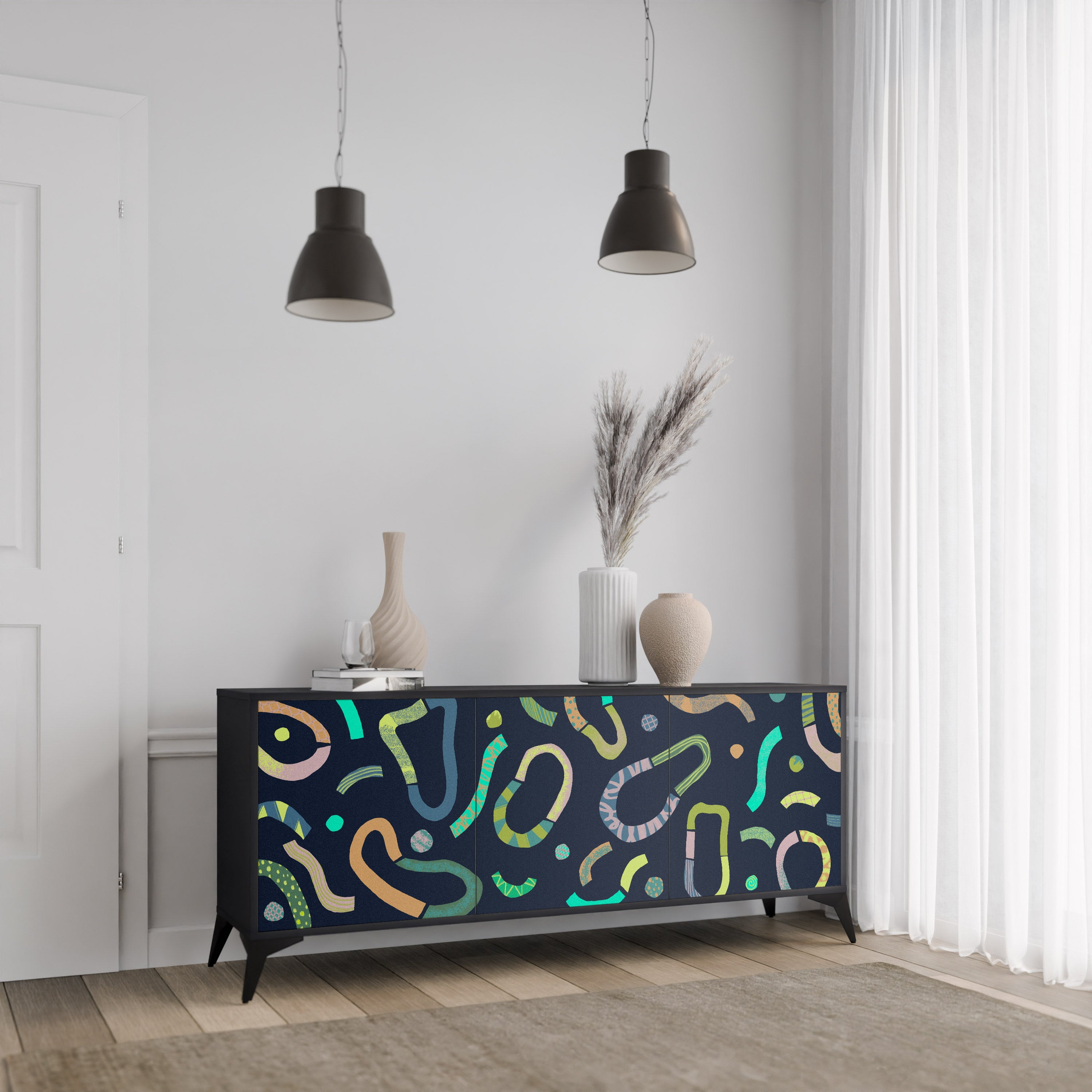 CONTRAST DANCE 3-Door Sideboard