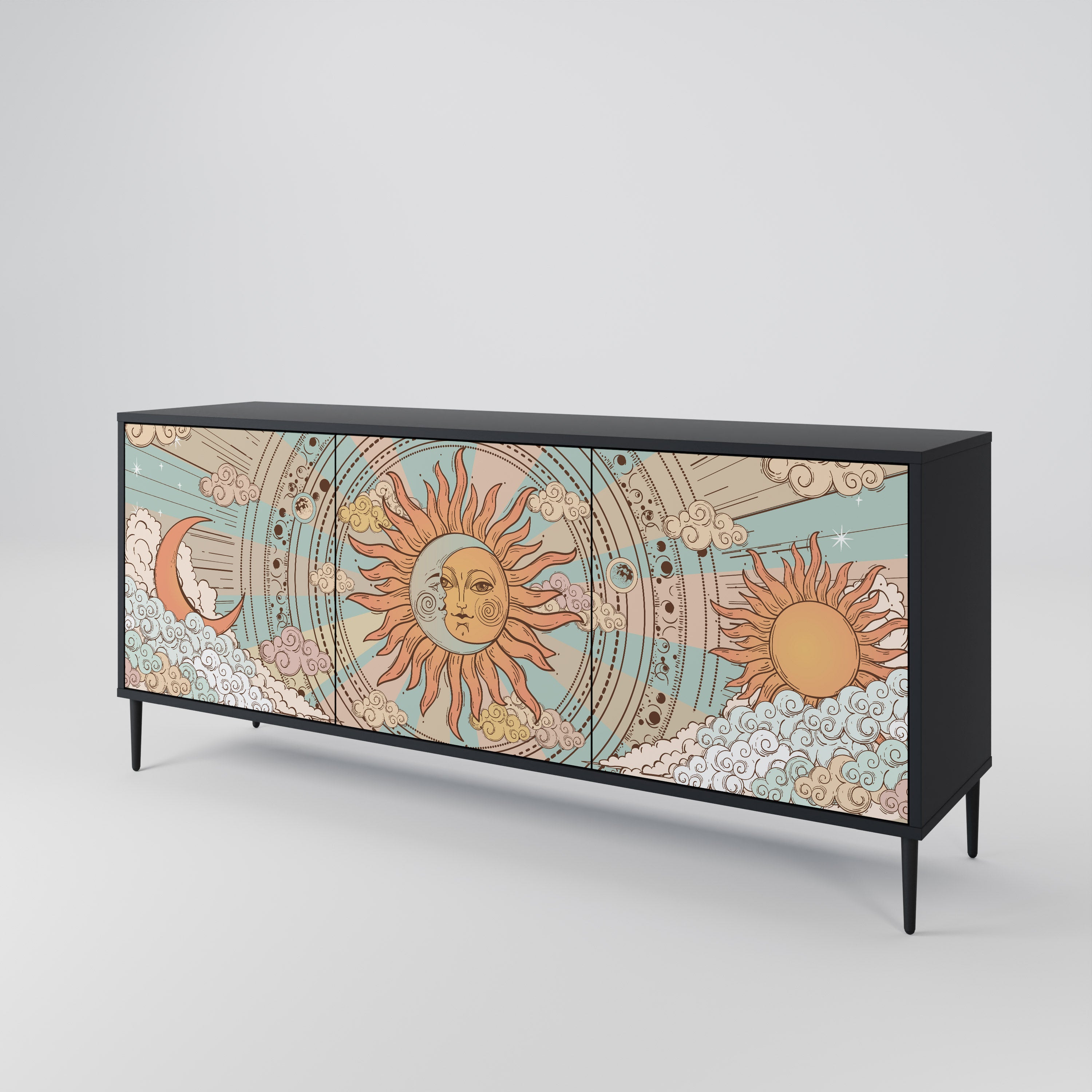 MYSTICAL STRUCTURE 3-Door Sideboard