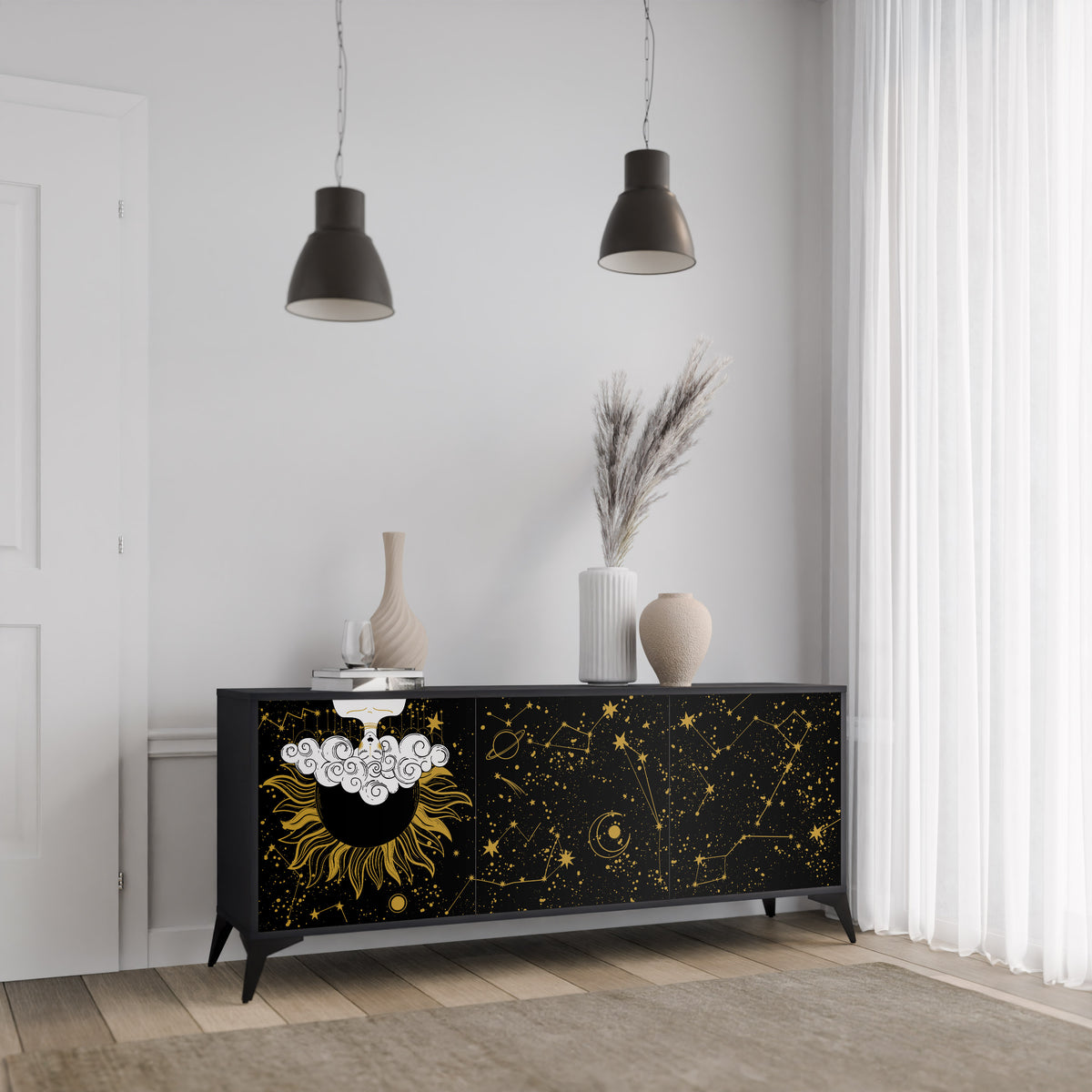 STELLAR CONSTELLATIONS Aparador de 3 Puertas