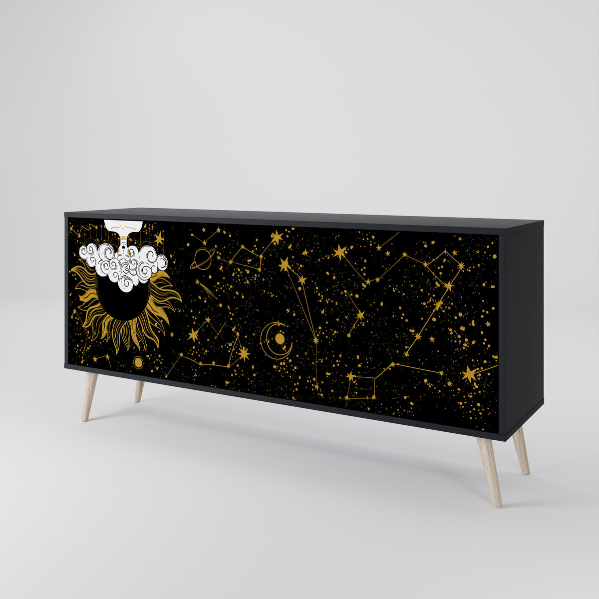 STELLAR CONSTELLATIONS Aparador de 3 Puertas