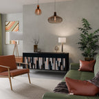 COLLAGE OF RECTANGLES Skänk med tre dörrar