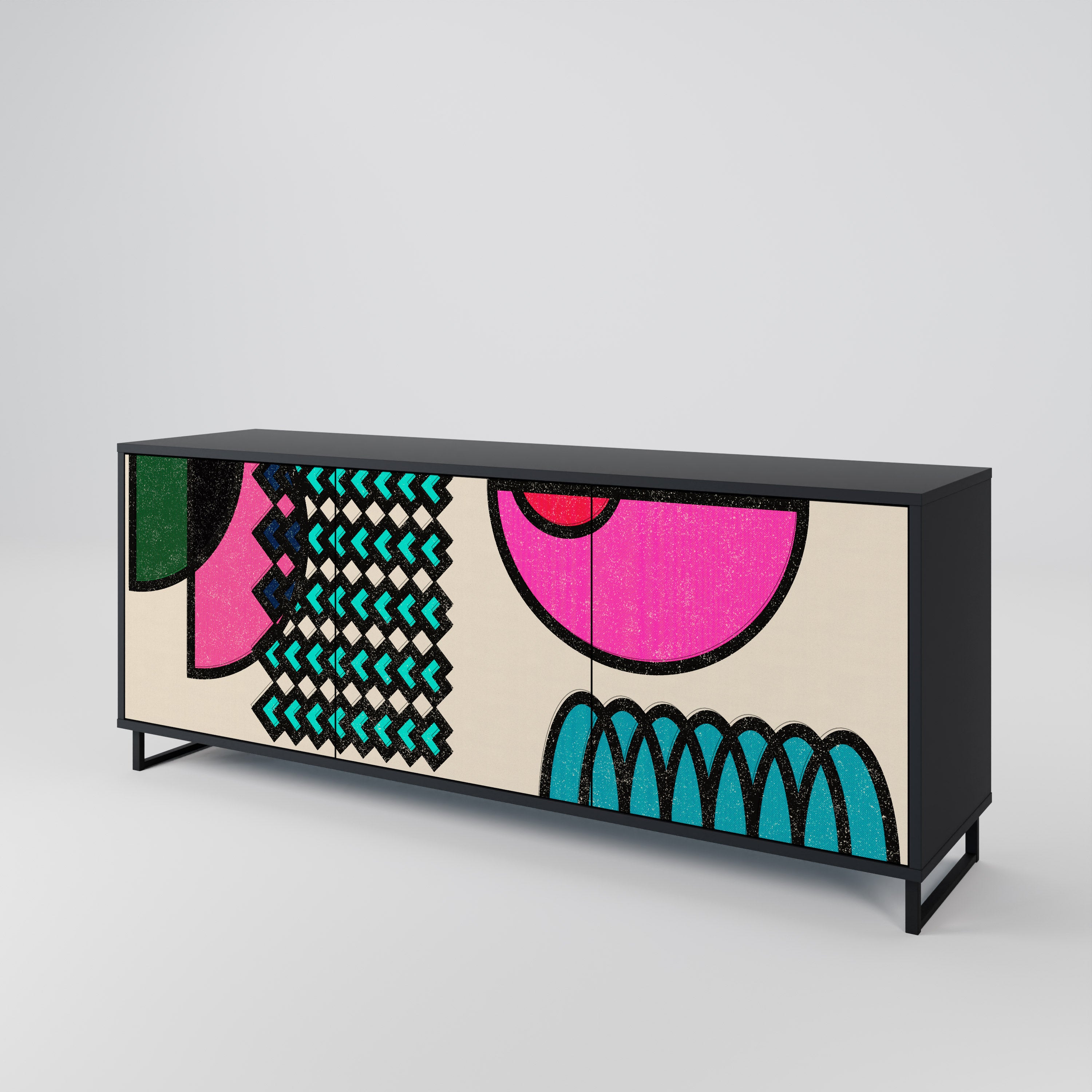 GEOMETRIC RHAPSODY 3-Door Sideboard