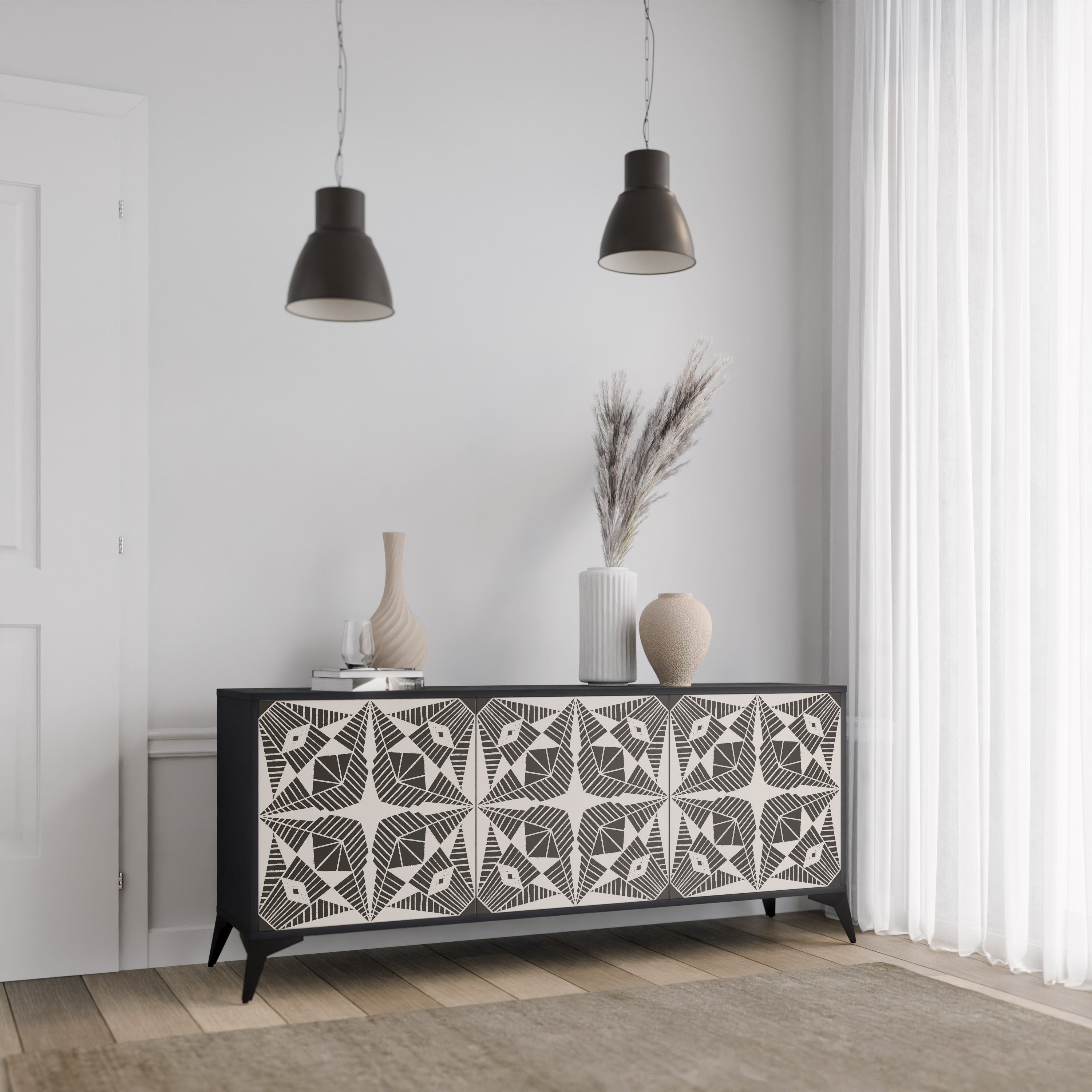 MONOCHROME NEXUS 3-Door Sideboard