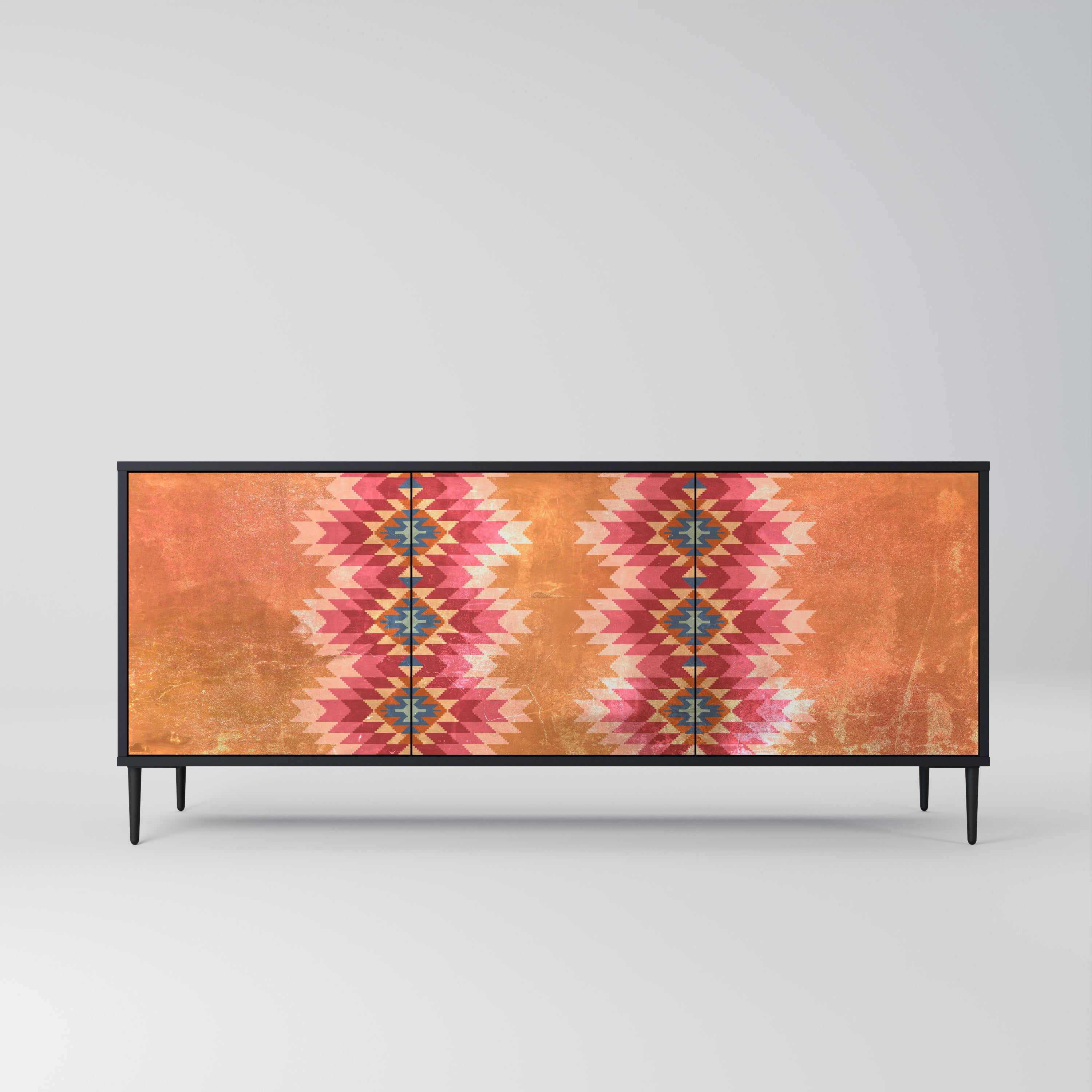 INDIAN FOLK Skänk med tre dörrar