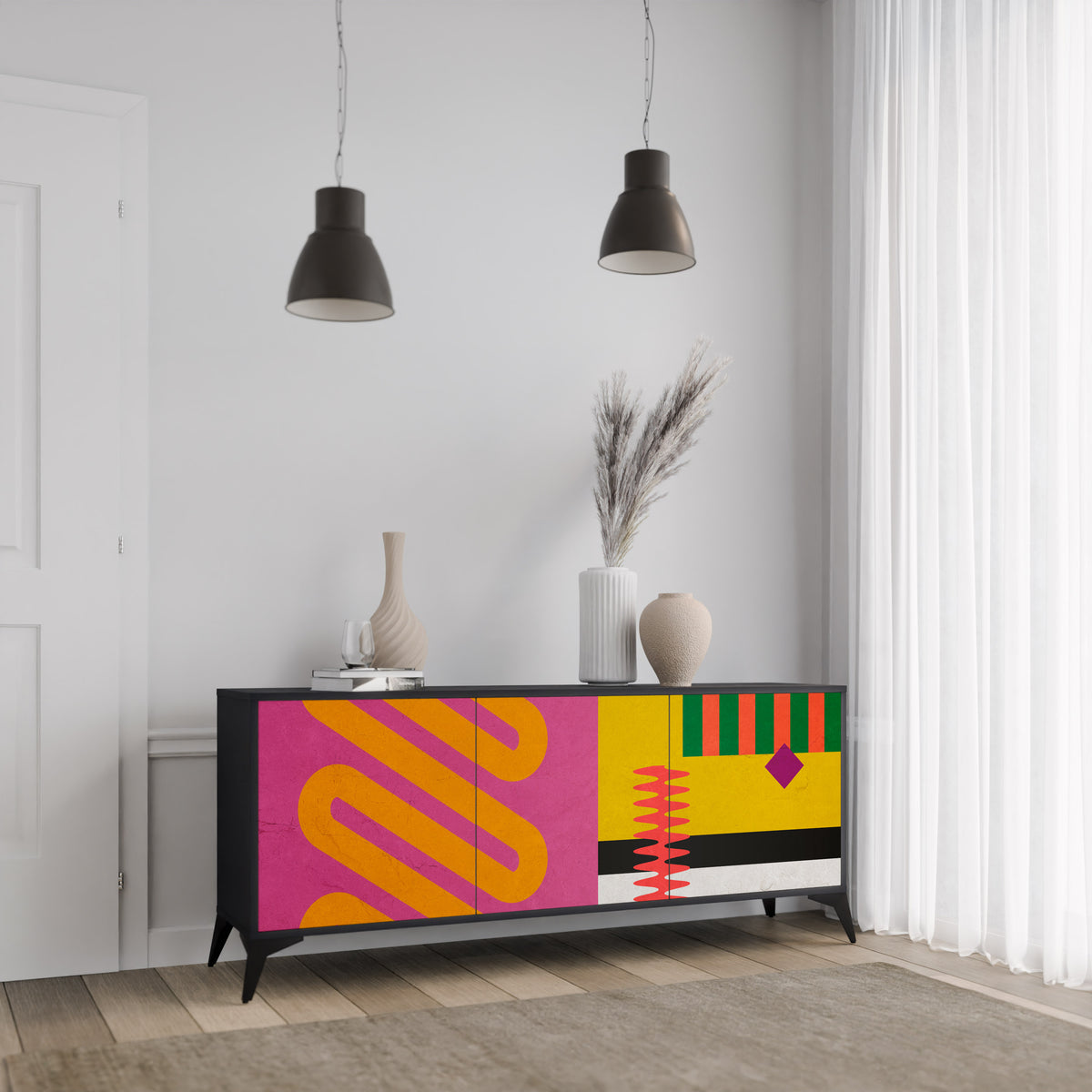 VIVID ART 3-Door Sideboard