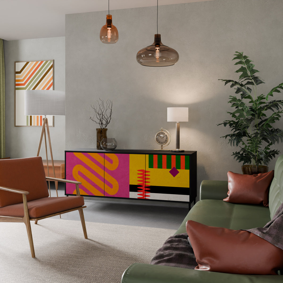 VIVID ART 3-Door Sideboard