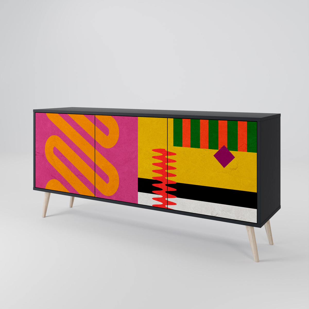 VIVID ART 3-türiges Sideboard