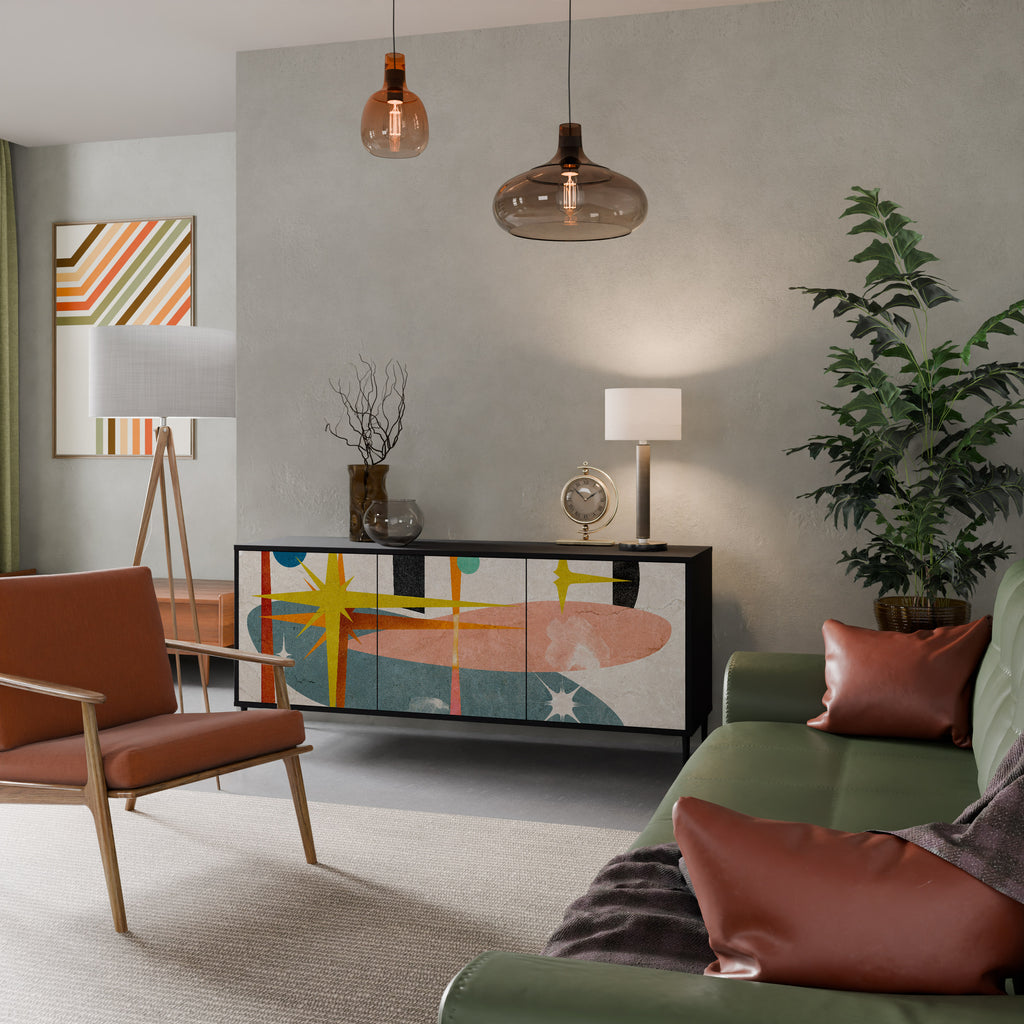 INTERSTELLAR VIBES Skänk med tre dörrar