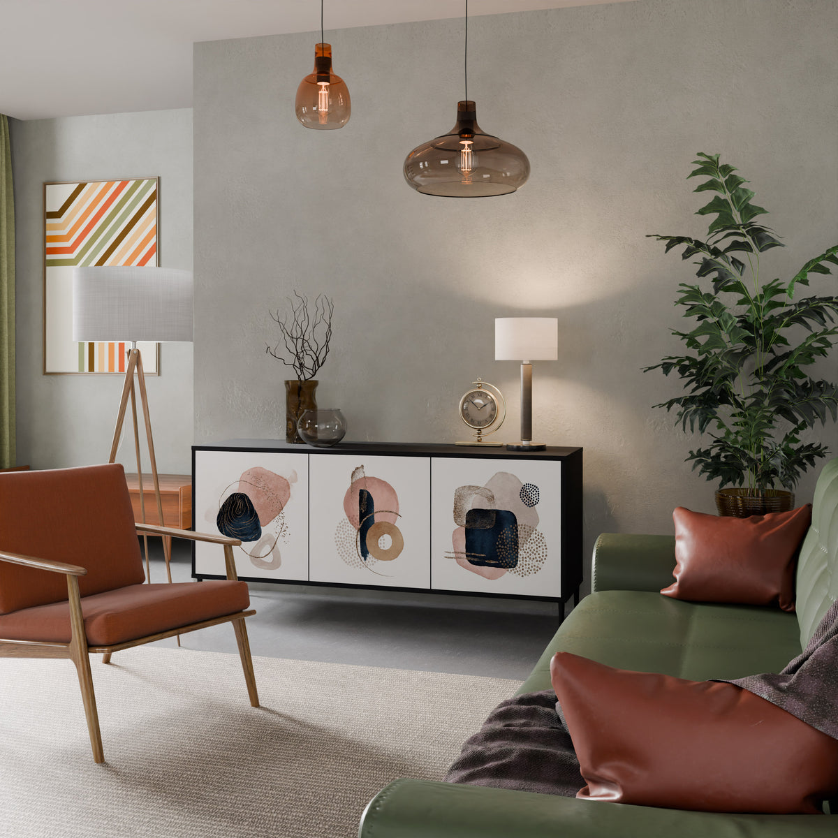 COLORFUL SHAPES 3-Door Sideboard