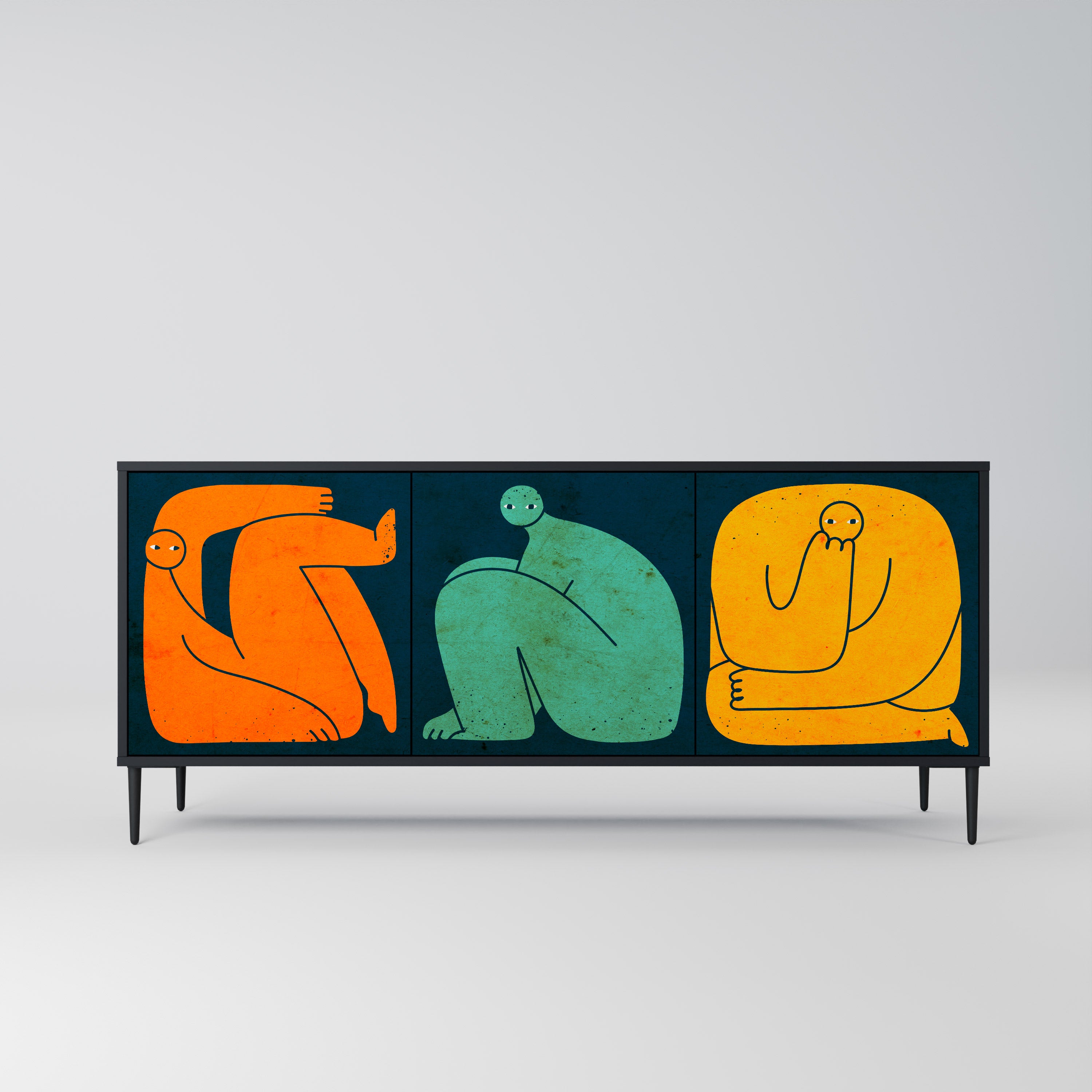 TOGETHER BUT SEPARATELY 3-Door Sideboard