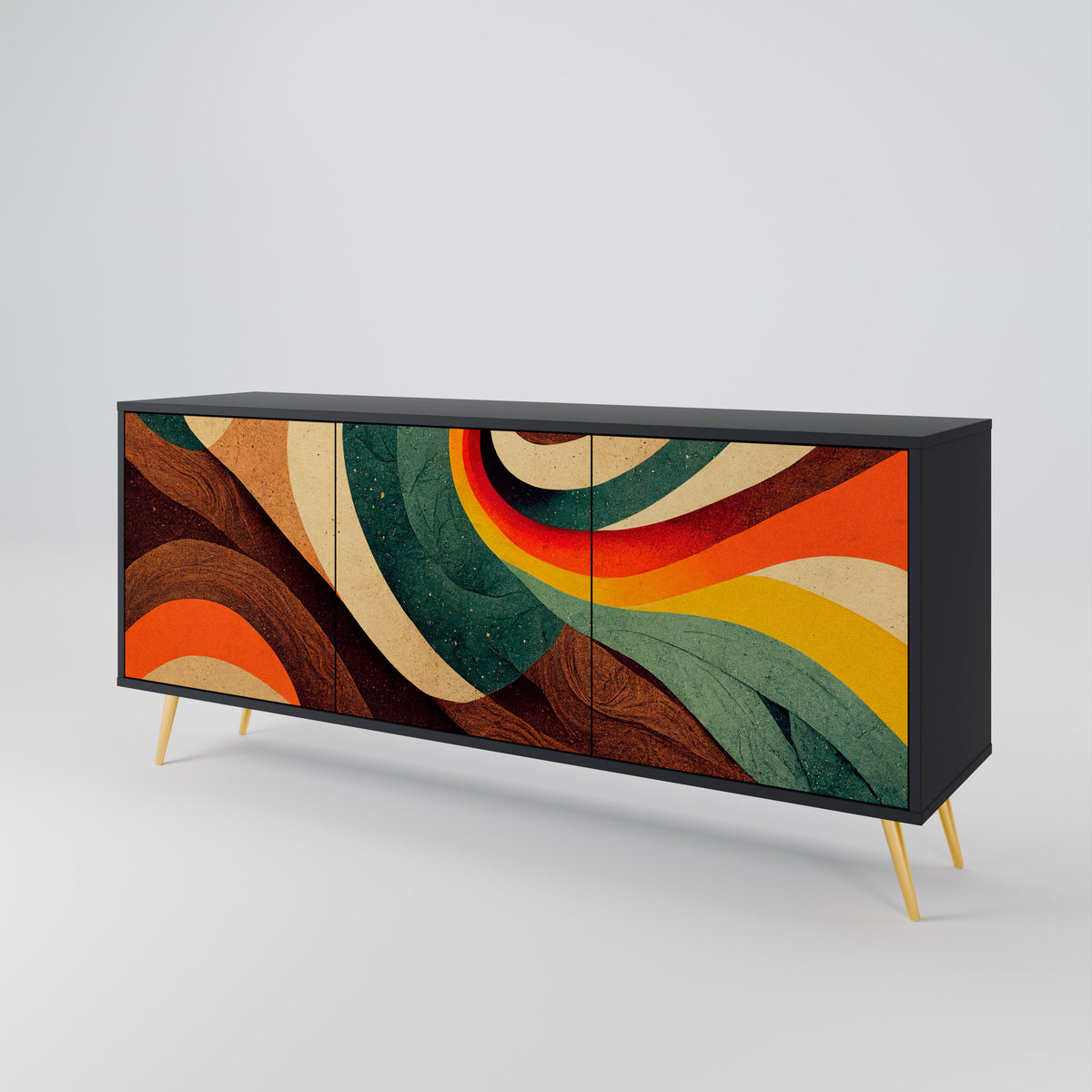 COLORFUL STRANDS 3-Door Sideboard