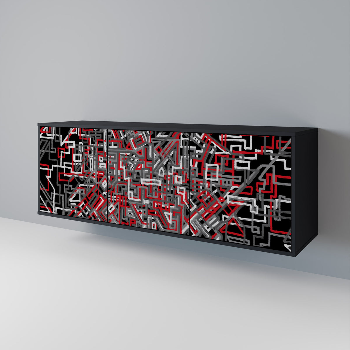 BROKEN LINES 3-türiges Sideboard