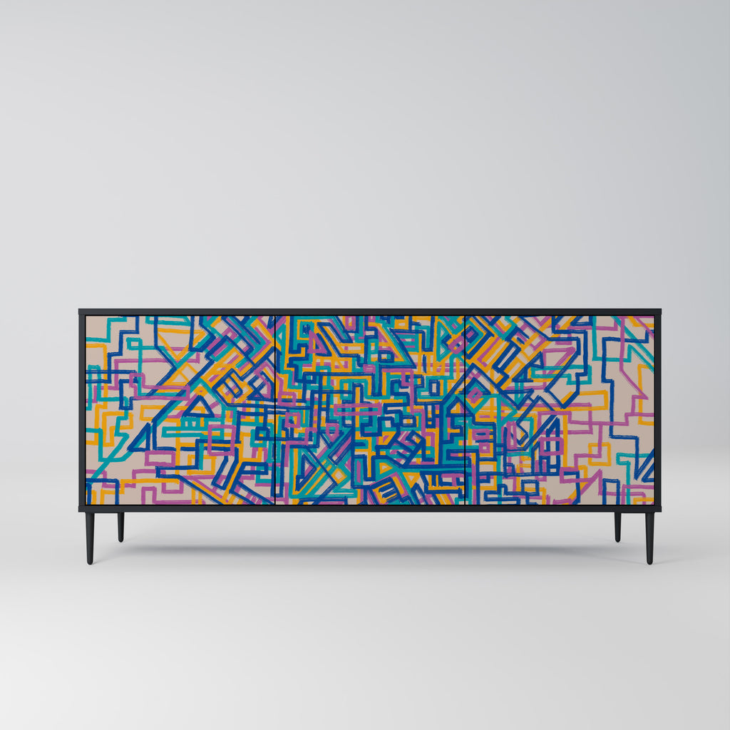 MEMORIES MAP 3-Door Sideboard