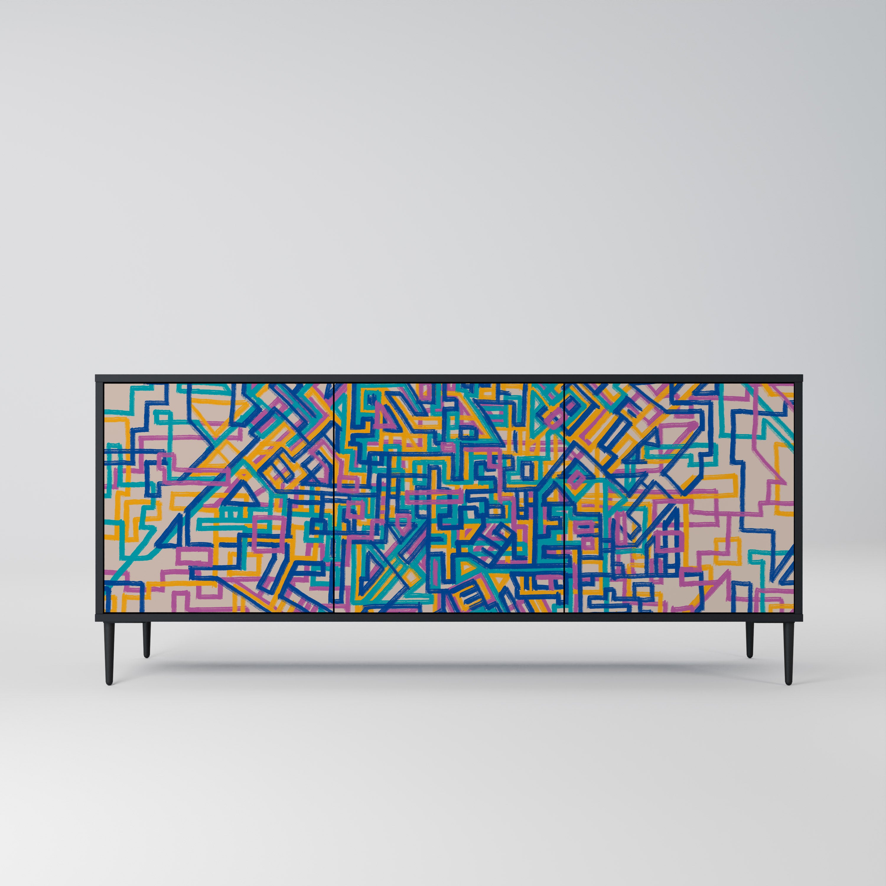 MEMORIES MAP 3-Door Sideboard