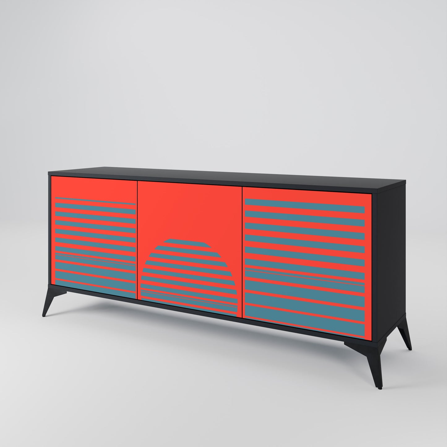 RISING GEOMETRY STARS 3-türiges Sideboard