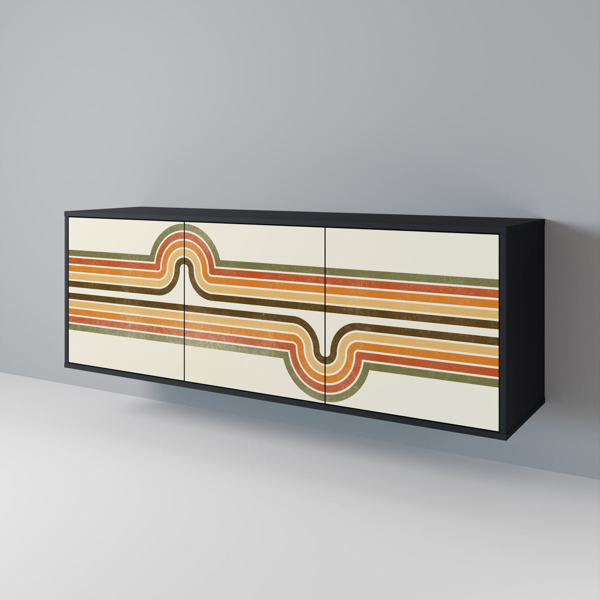 EXCEPTIONAL STREAM Aparador de 3 Portas