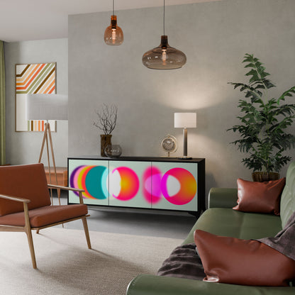 Credenza SYMPHONY OF COLORS a 3 ante in finitura nera