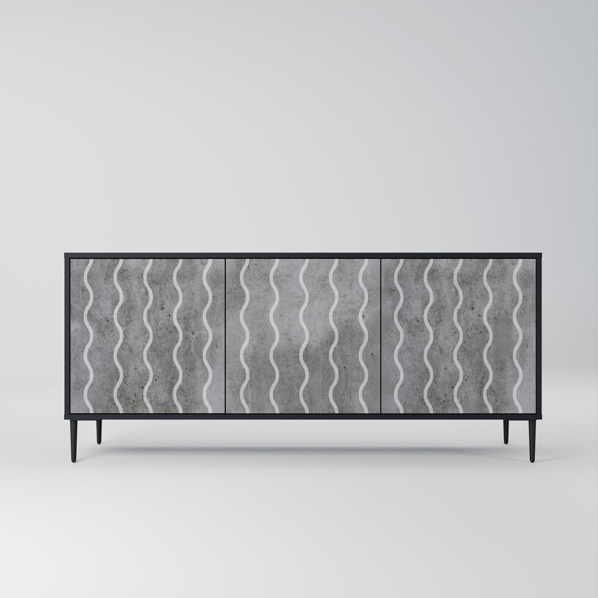 WAVES OF CONCRETE 3-türiges Sideboard