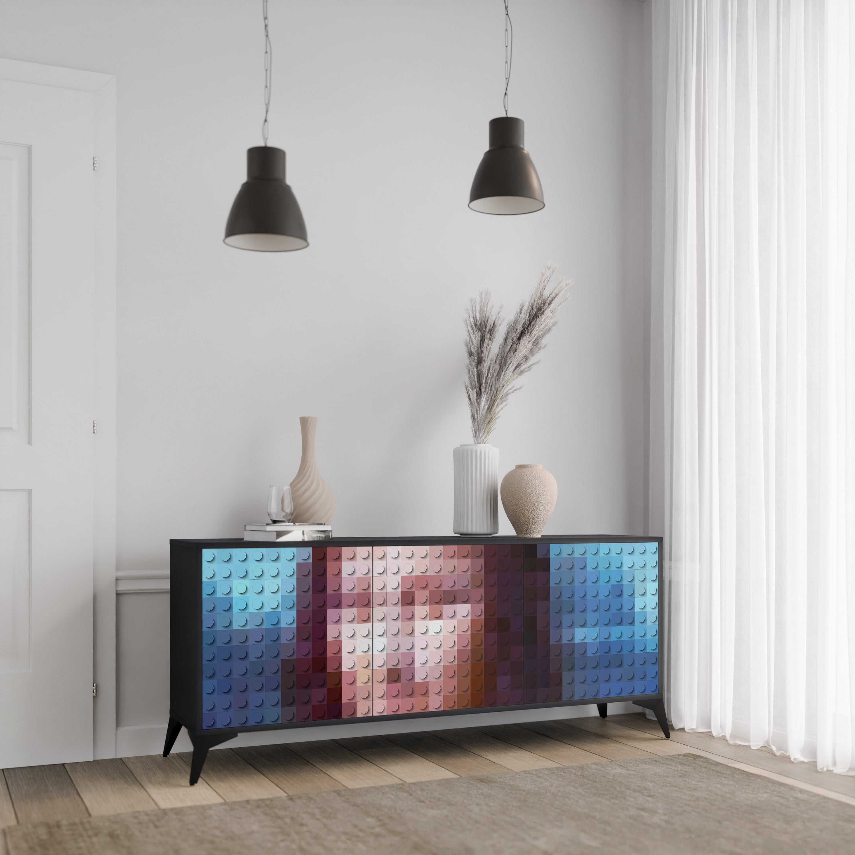 CONSTRUCTIVE ART Aparador de 3 Puertas