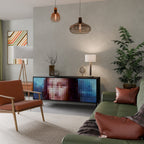 CONSTRUCTIVE ART Skänk med tre dörrar