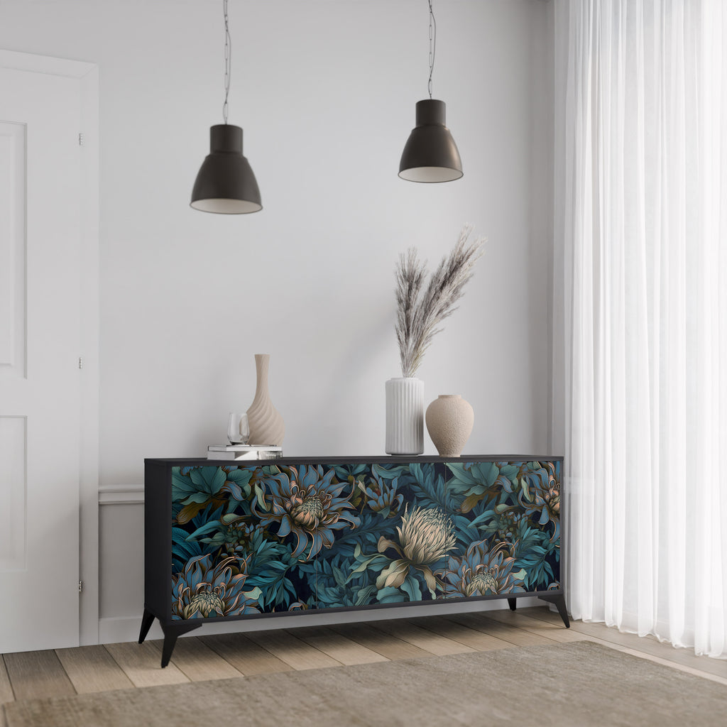 TWILIGHT BLOOM 3-Door Sideboard