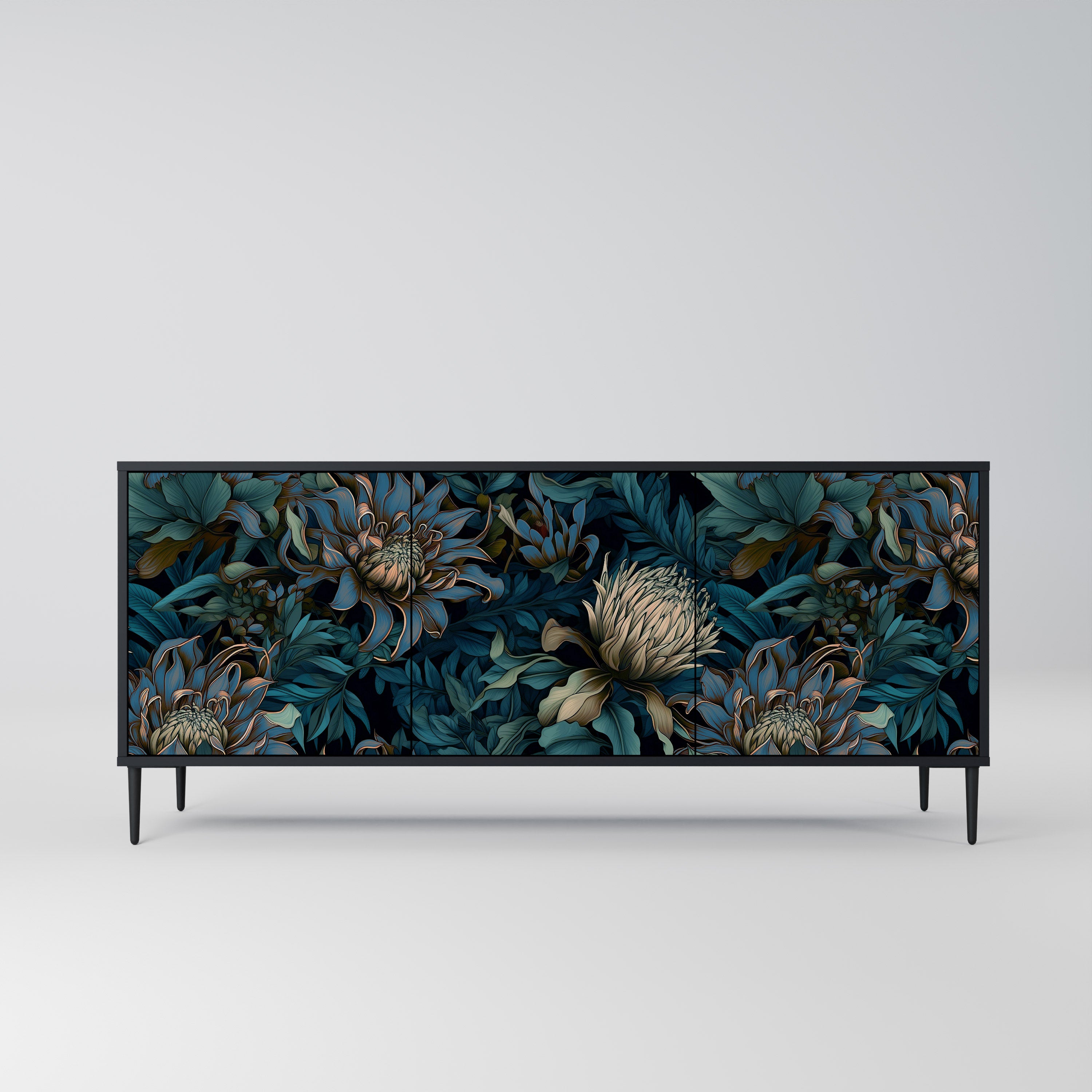 TWILIGHT BLOOM 3-Door Sideboard
