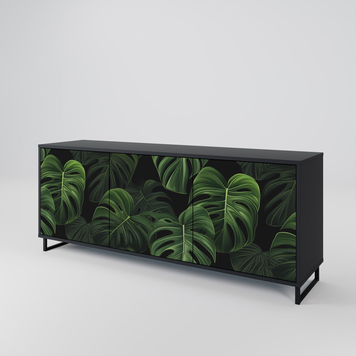 INFINITE MONSTERA Třídveřová komoda