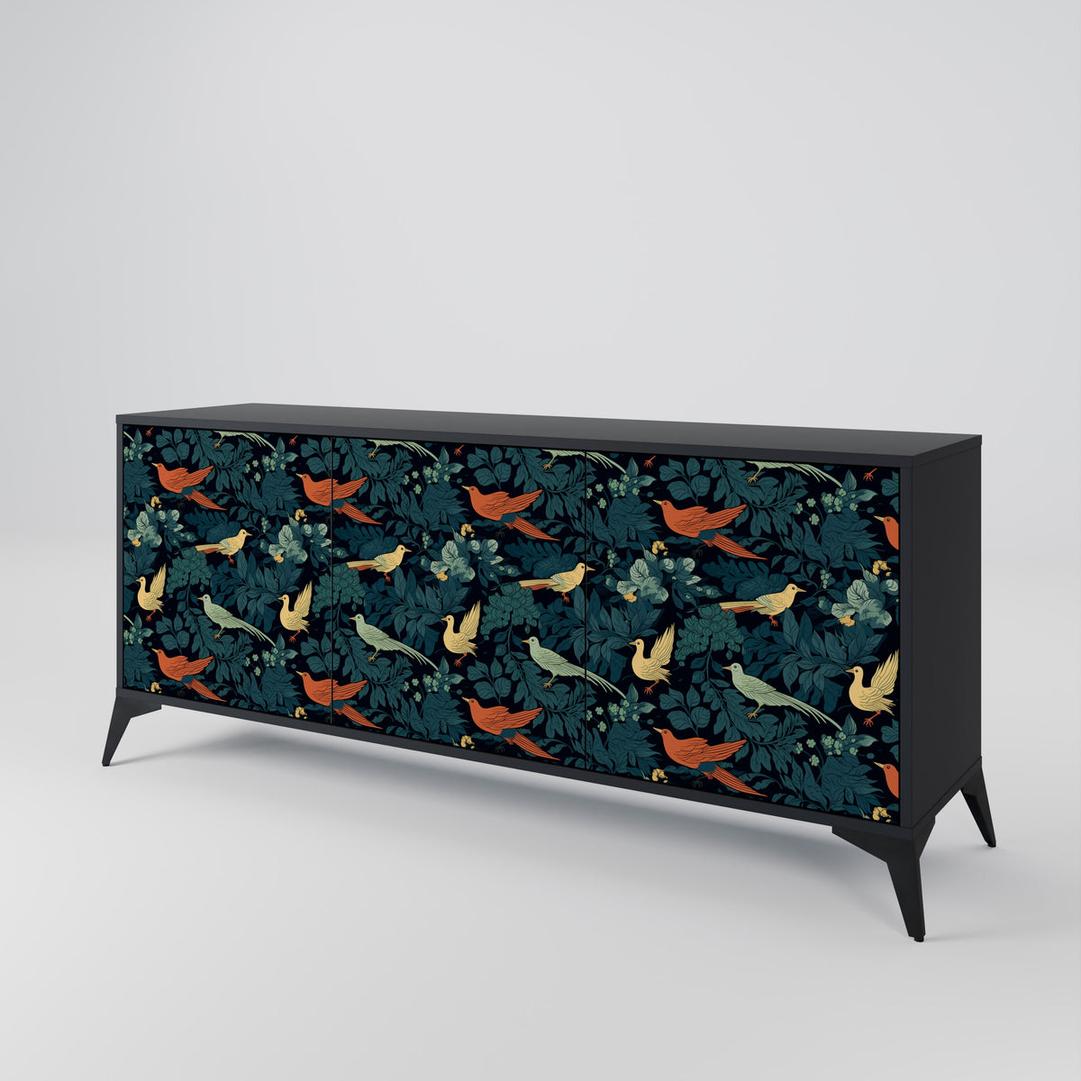 FOWL ORNAMENT 3-türiges Sideboard