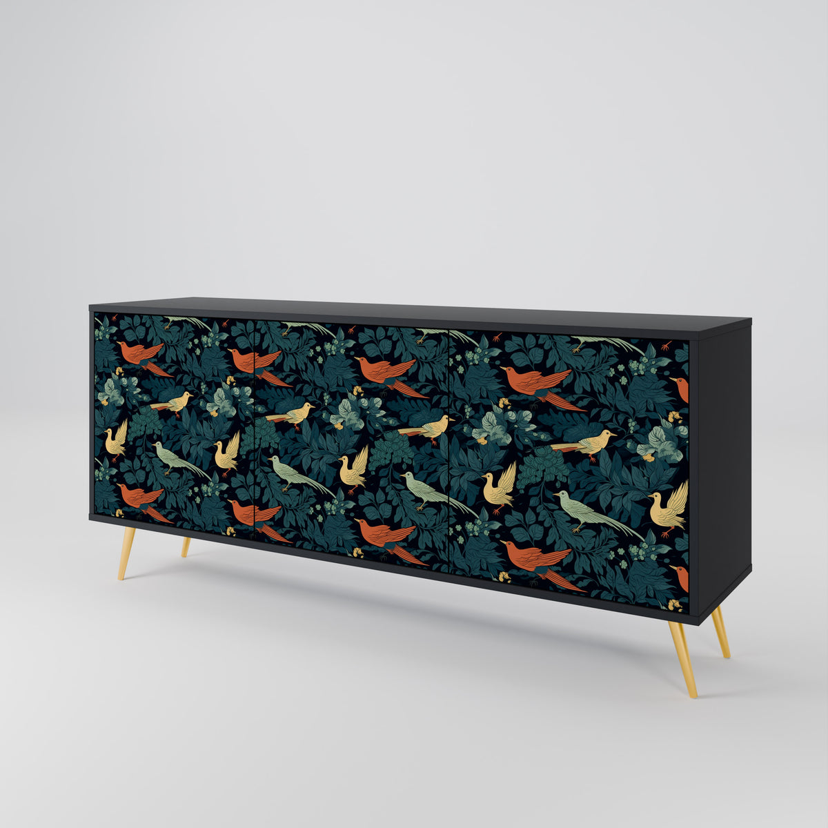 FOWL ORNAMENT 3-türiges Sideboard