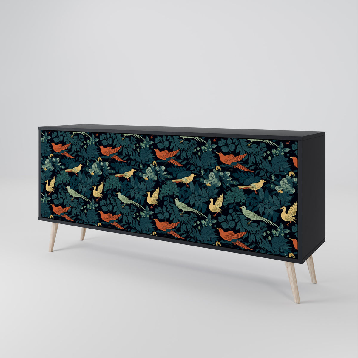 FOWL ORNAMENT 3-türiges Sideboard