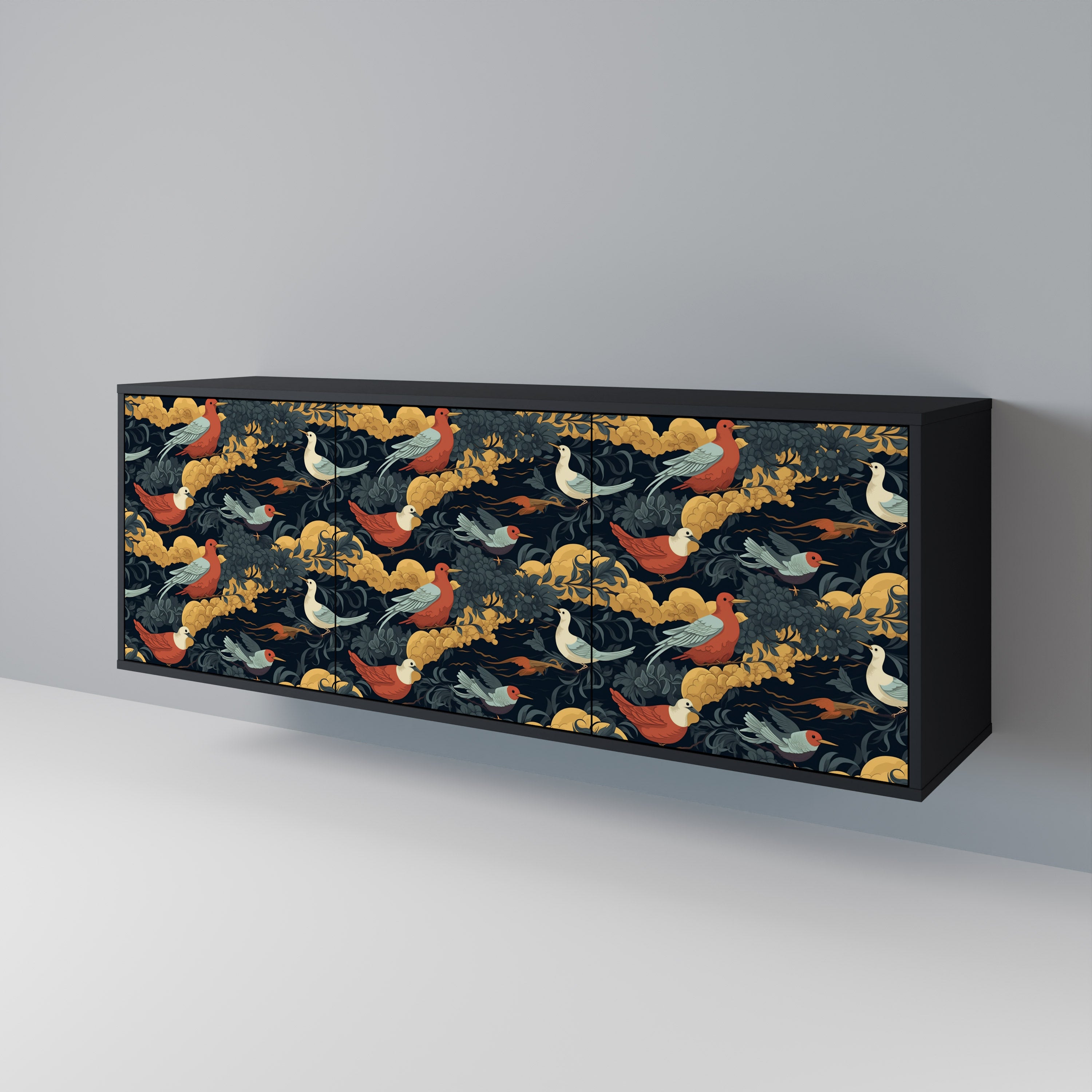 FOWLY DAZE Aparador de 3 Puertas